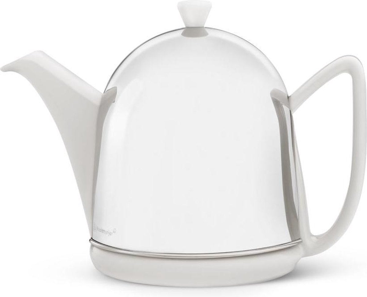 Bredemeijer Cosy Manto Theepot - 1 l - RVS - Wit