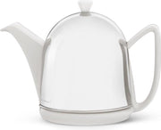 Bredemeijer Cosy Manto Theepot - 1 l - RVS - Wit