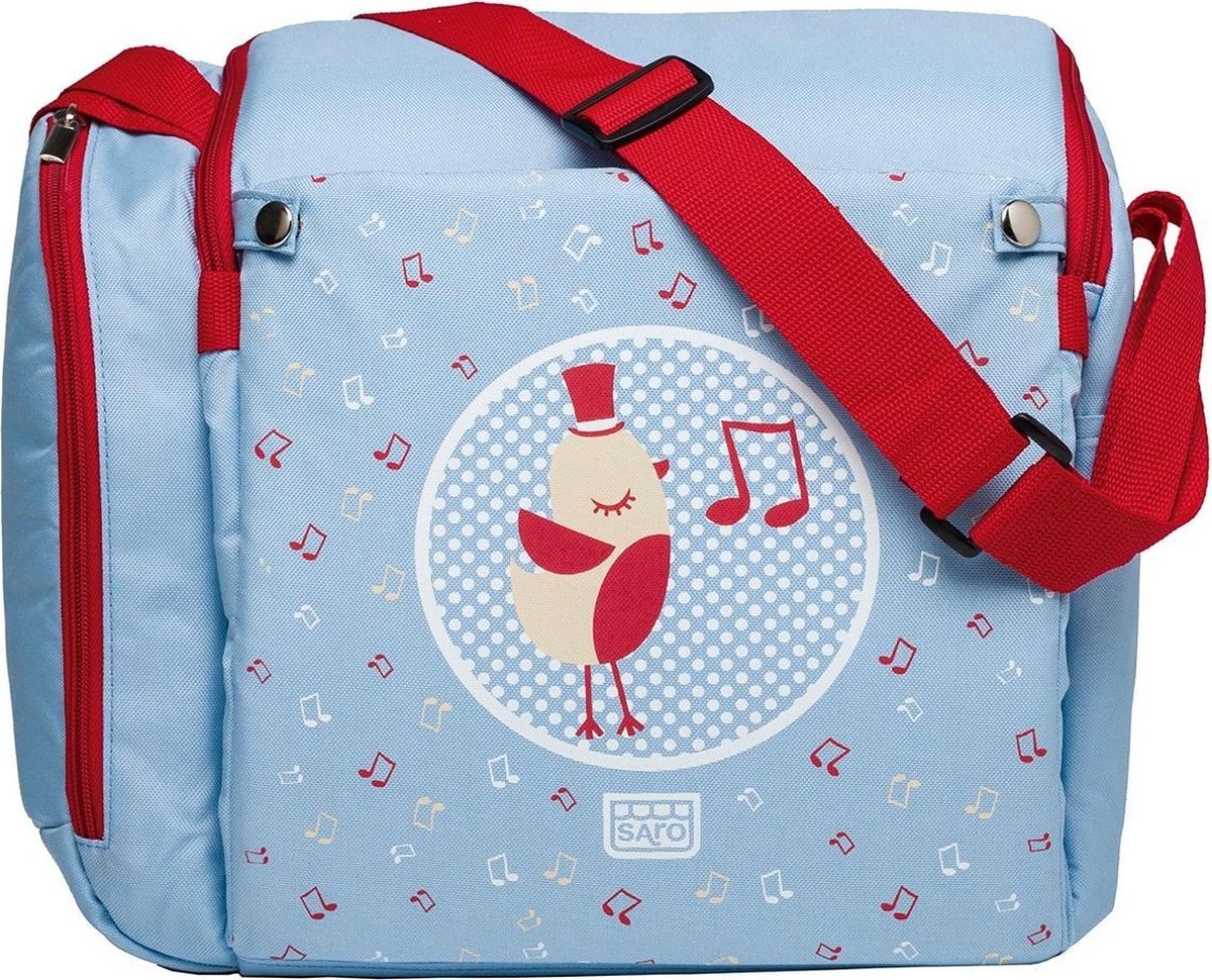 Saro Verzorgingstas Met Zitverhoger Blauw 34 X 30 X 16 Cm