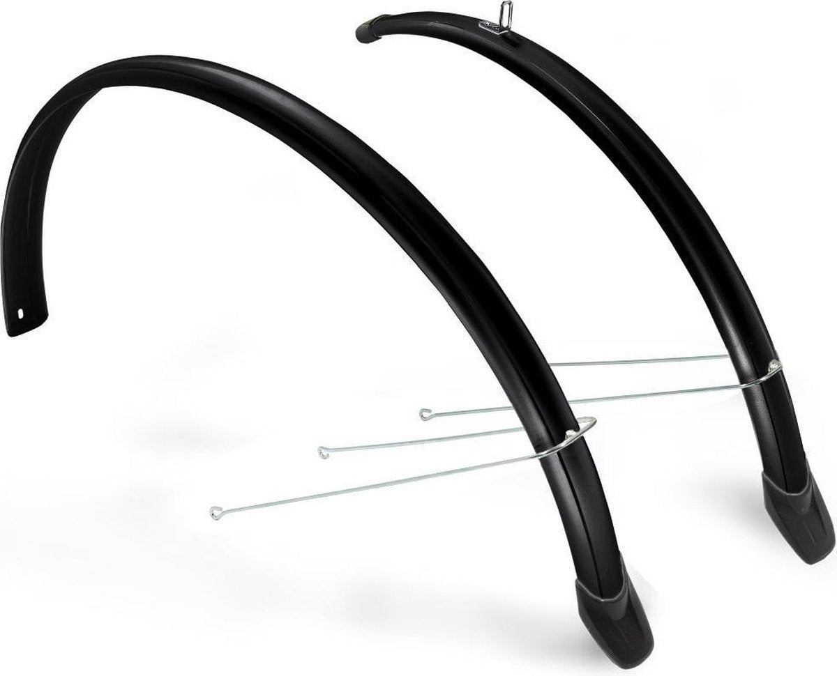Eurofender Spatbordenset 24 Inch 58 Mm Kunststof Zwart