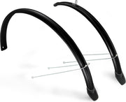 Eurofender Spatbordenset 24 Inch 58 Mm Kunststof Zwart