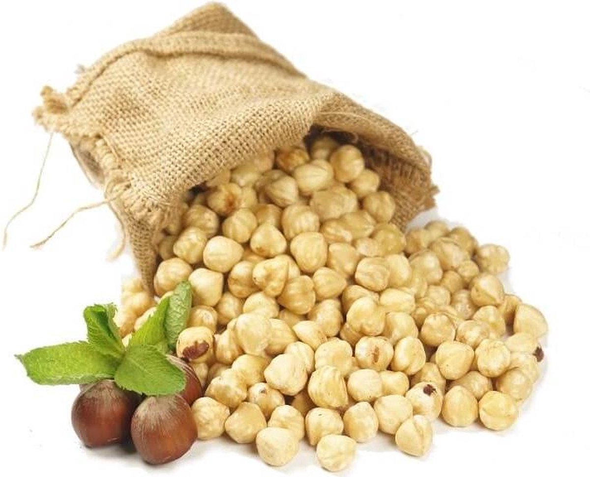 Hazelnoten wit raw 500 gram