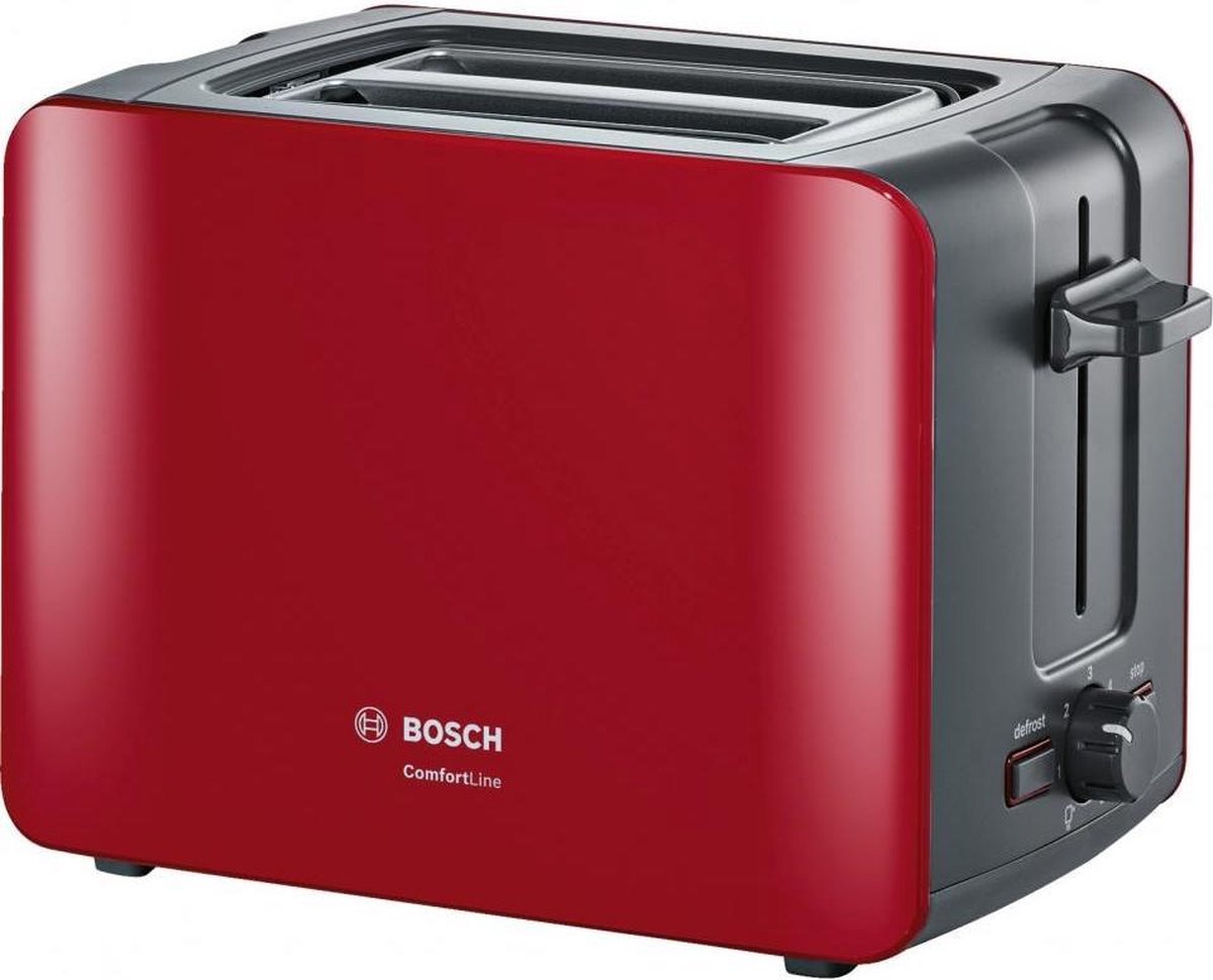 Bosch TAT6A114  ComfortLine - Compacte Broodrooster - Rood