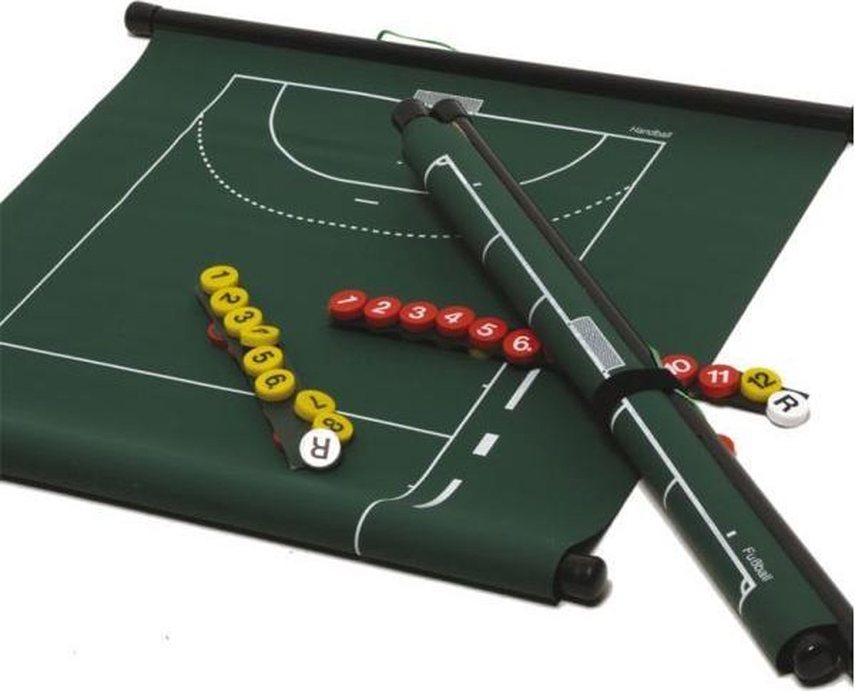 Sportec Oprolbaar Magnetisch Voetbal Coachbord 94 X 105 Cm