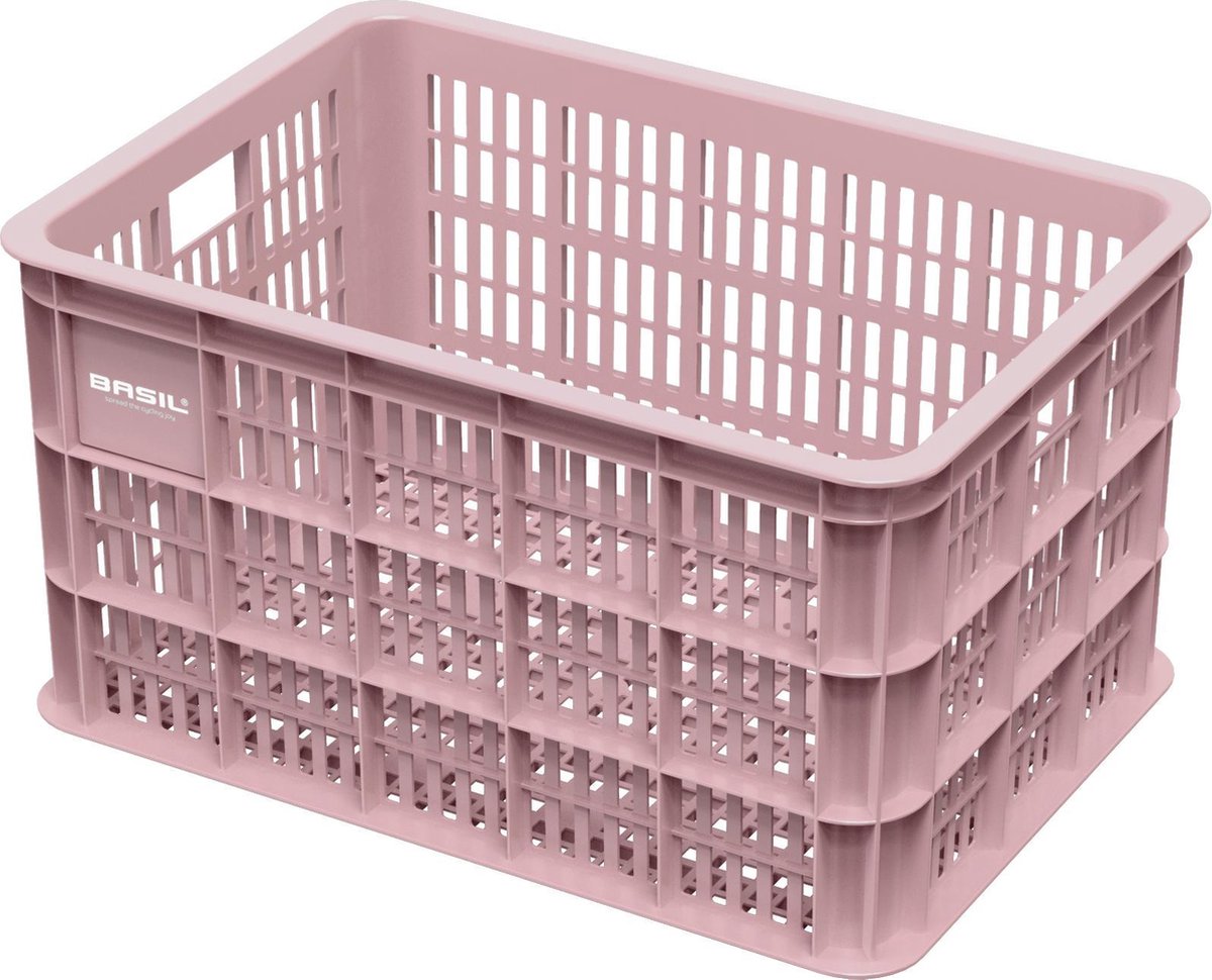 Basil Crate Fietskrat L - Large - Roze - 50 Liter