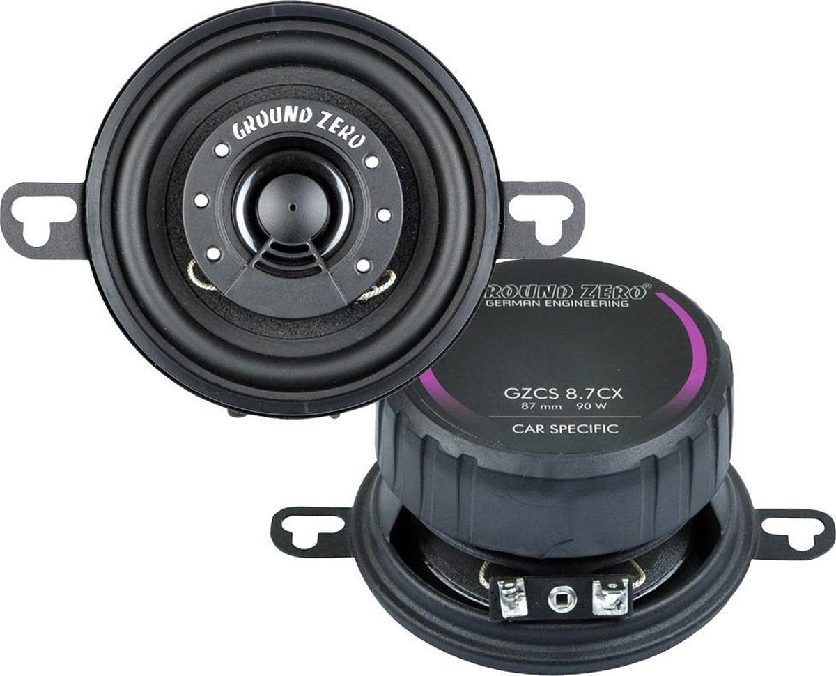 ground zero (gzcs-8.7cx) 8.7cm speakers 90watt