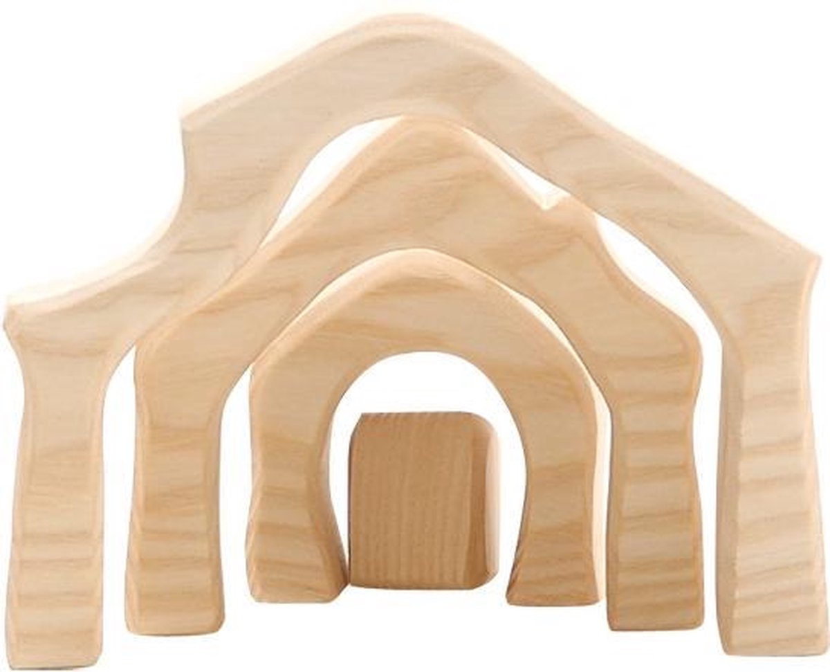 Nativity Stable Small 4 Pieces