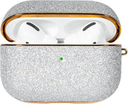 Kingxbar Bling glanzende glitter case Protector voor AirPods AirPods Pro zilver