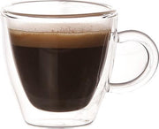 Cosy&Trendy Isolate Beker - Glas - 6 cl - Ø6x6 cm - Espresso - Dubbelwandig - 2 stuks