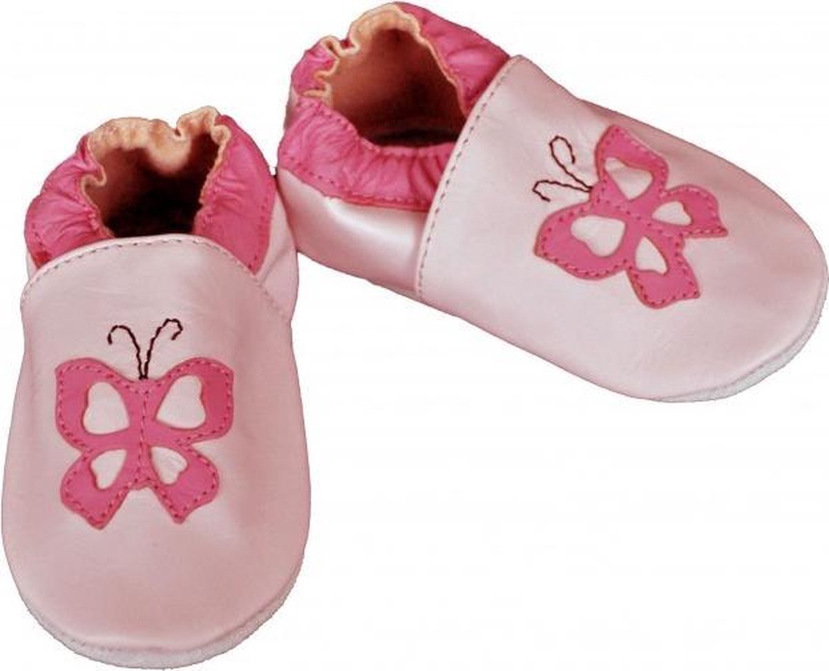 Petitoo slofje vlinder roze-small