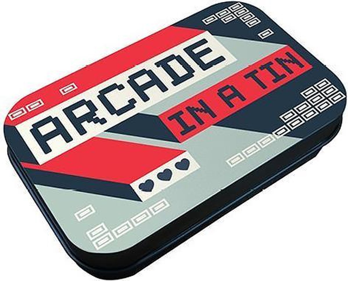 Fizz spelcomputer - Arcade in a Tin - met spelletjes als Jumper