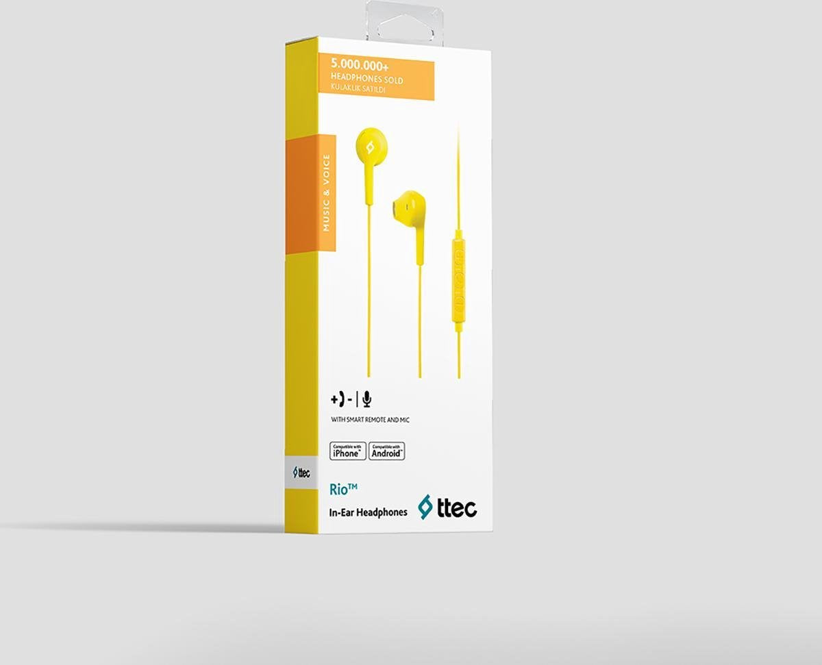 Ttec Rio Headset In-ear Zwart