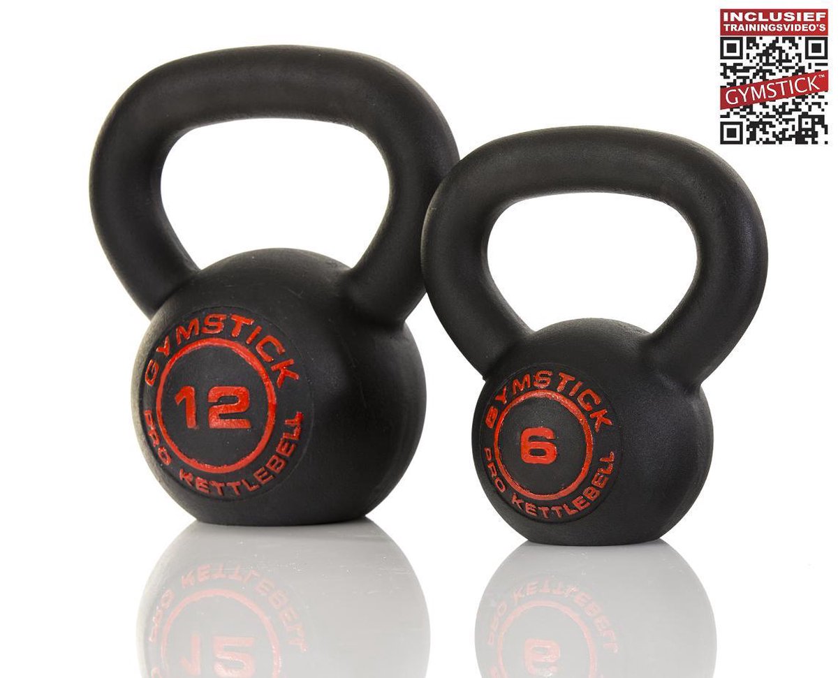 Gymstick Pro Kettlebell - Crossfit - Met Online Trainingsvideo's - 10kg