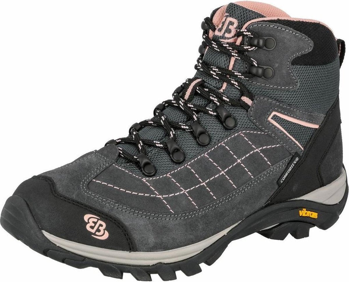 Brütting Wandelschoenen Mount Crillon Suède Grijs/zalmroze Mt 37