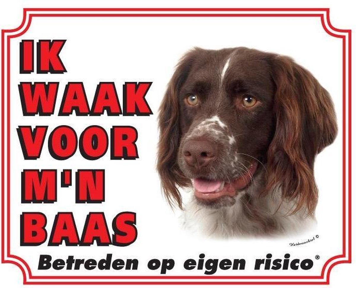 Heidewachtel Waakbord - Ik waak voor mijn baas