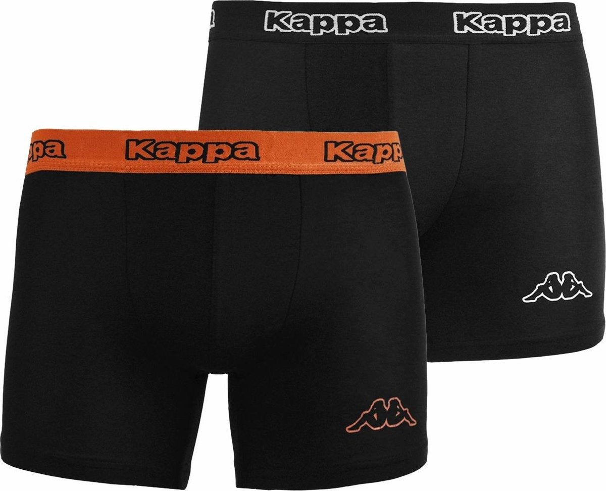 Kappa - Boxer 2 Pack - Zwart - Heren - maat  L