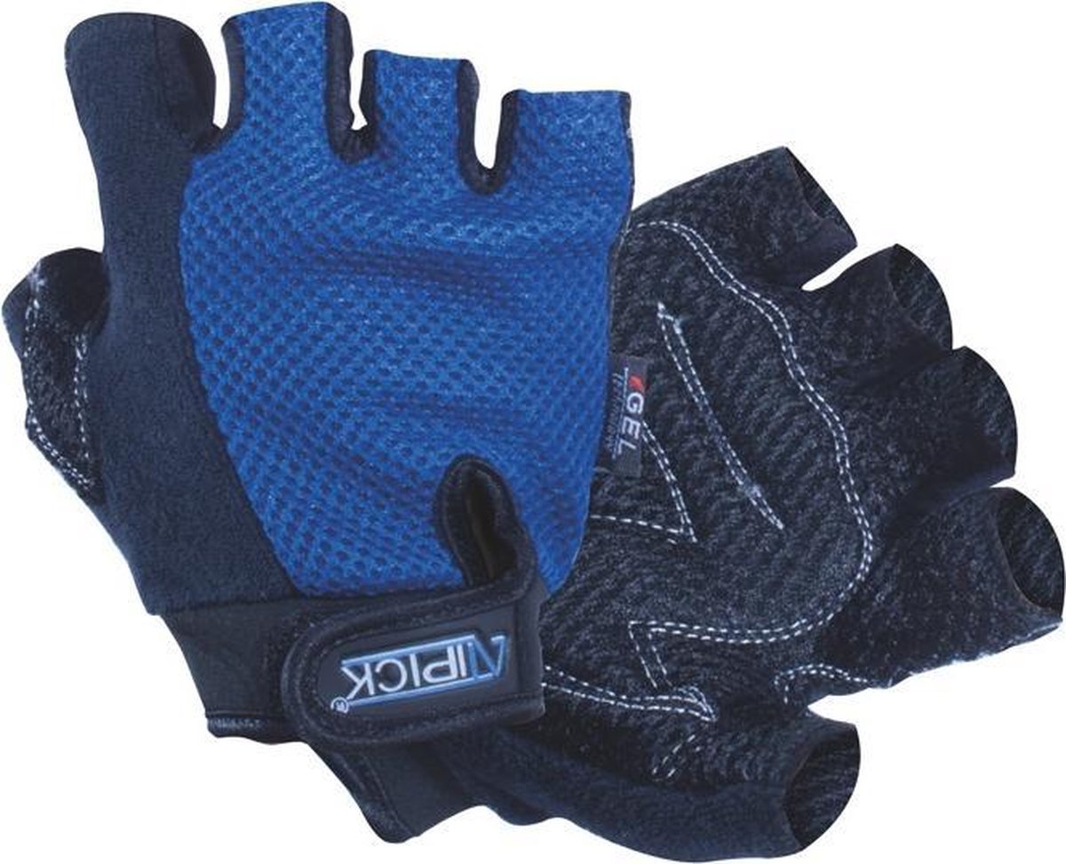 Atipick Fitness-handschoenen Mesh/katoen Blauw Maat M