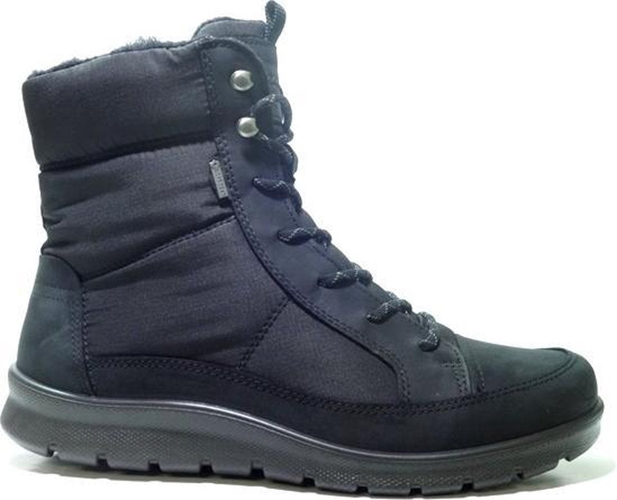 ECCO Babett dames veterboot - Zwart - Maat 42