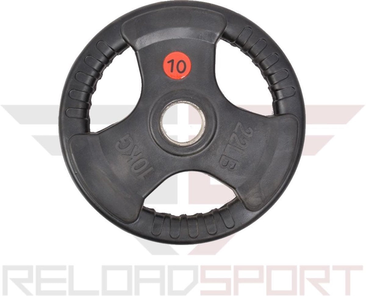 ReloadSport - Tri-grip Halterschijf - 2x 10KG - 50mm