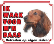 Teckel Waakbord - Langhaar