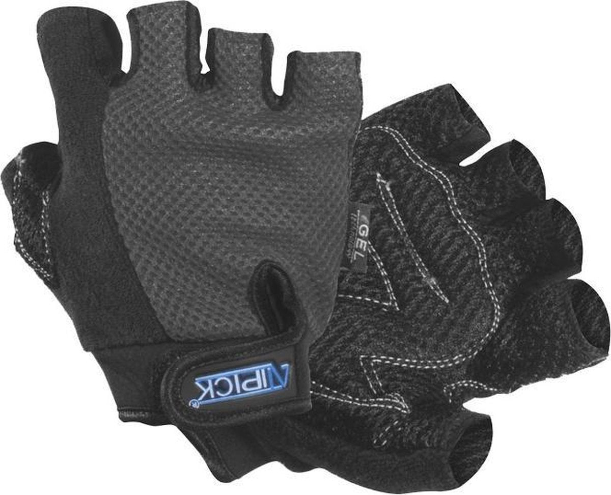 Atipick Fitness-handschoenen Mesh/katoen Grijs Maat S