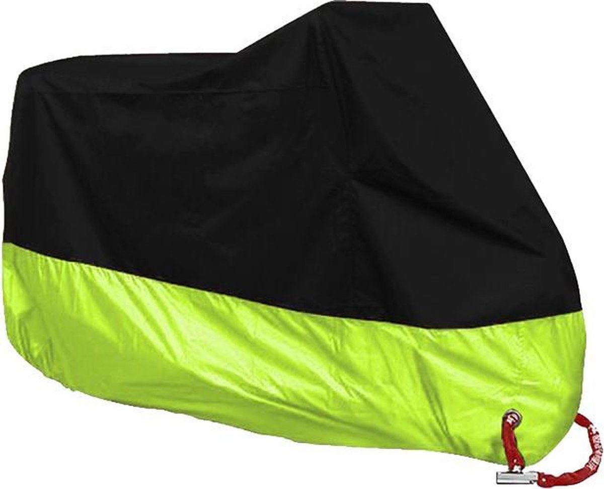 Motorhoes - Scooterhoes - Maat XL - Zwart met Reflecterend Groen - All Season