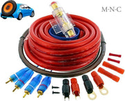 MNC - Subwoofer en Versterker Aansluitset - Kabels voor Auto Subwoofer - 21 delige Kabelset - 800W
