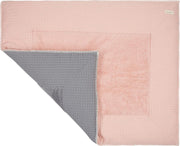Koeka Boxkleed wafel Amsterdam - shadow pink/steel grey 75x95cm