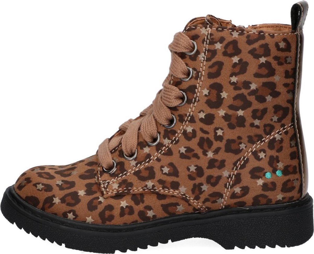 Bunnies JR 220941-712 Meisjes Laarzen - Multicolor - Kunstleer - Veters