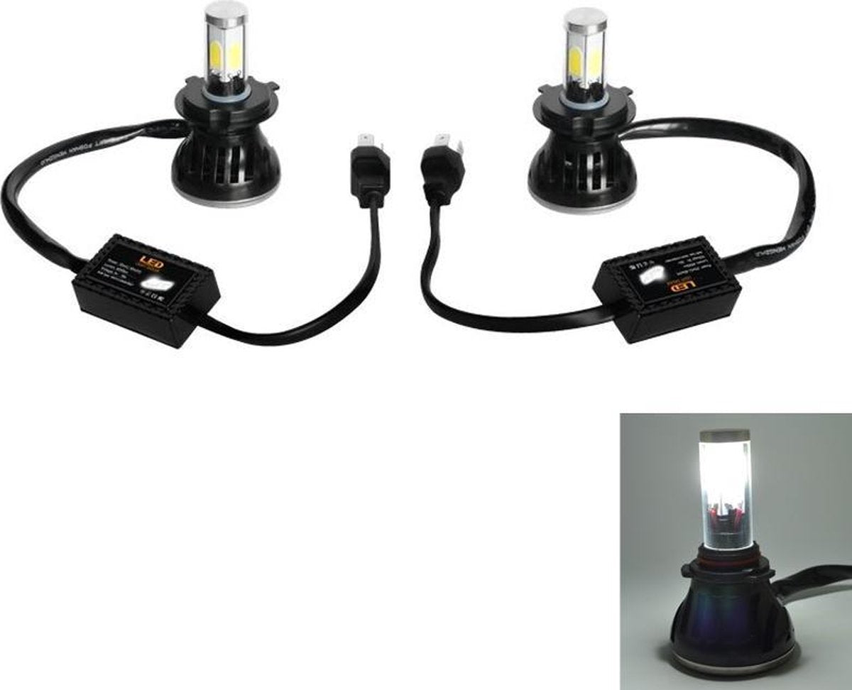 2 stuks H4-5HL-40W 4000lm / 6000K Auto LED-koplamp