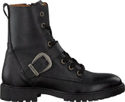 Develab 41166 Veterboots - Laarzen Met Veters - Meisjes - Zwart - Maat 33