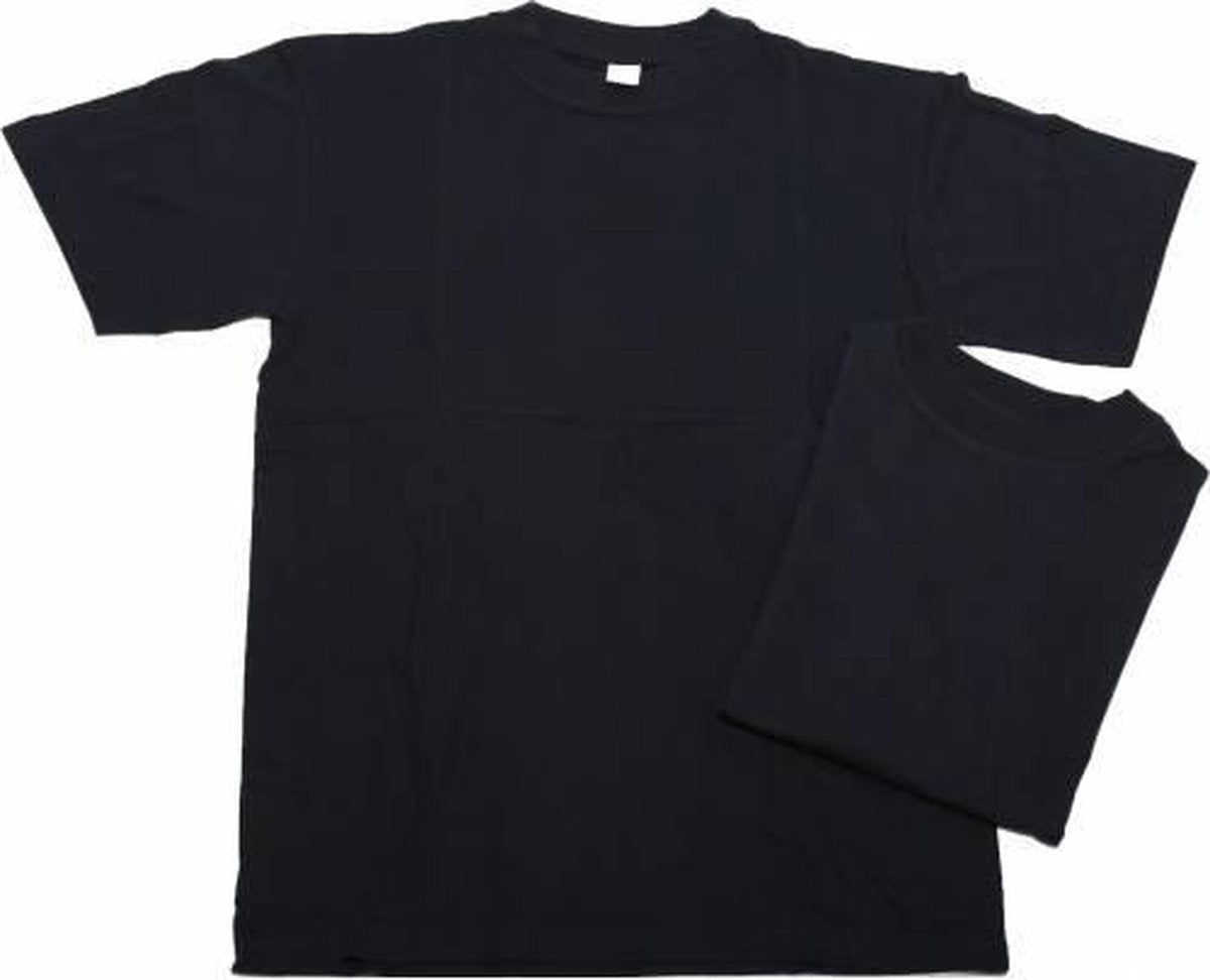 CECEBA American T-shirt - Basic - ronde hals - zwart - 4XL