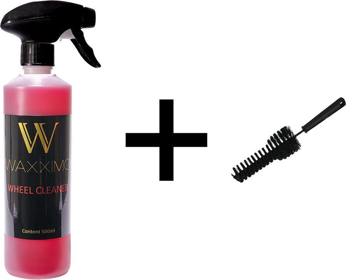 Waxximo COMBIDEAL Velgenreiniger + Wheel woolie - Velgenborstel - ZUURVRIJ - Velgen reinigen auto - Auto velgen schoonmaken - Wheel woolies
