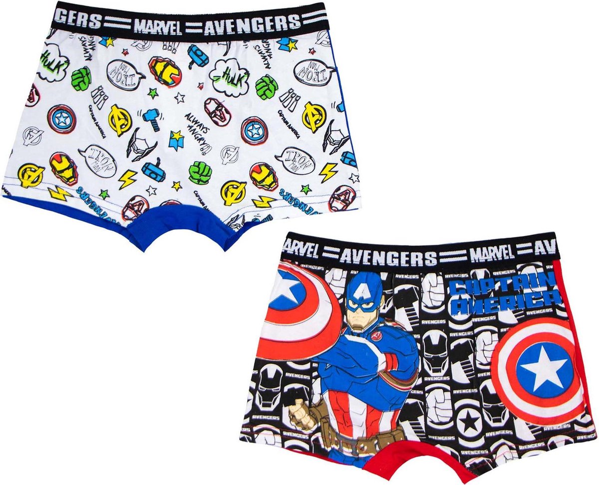 Avengers Captain America - Boxershort 2-Pak - 4-5 Jaar - 104-110