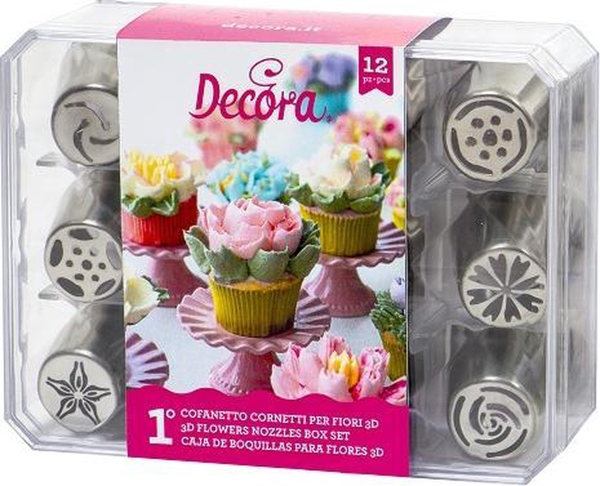 Spuitmondjes 3D - Boeket - Set 1 - Decora
