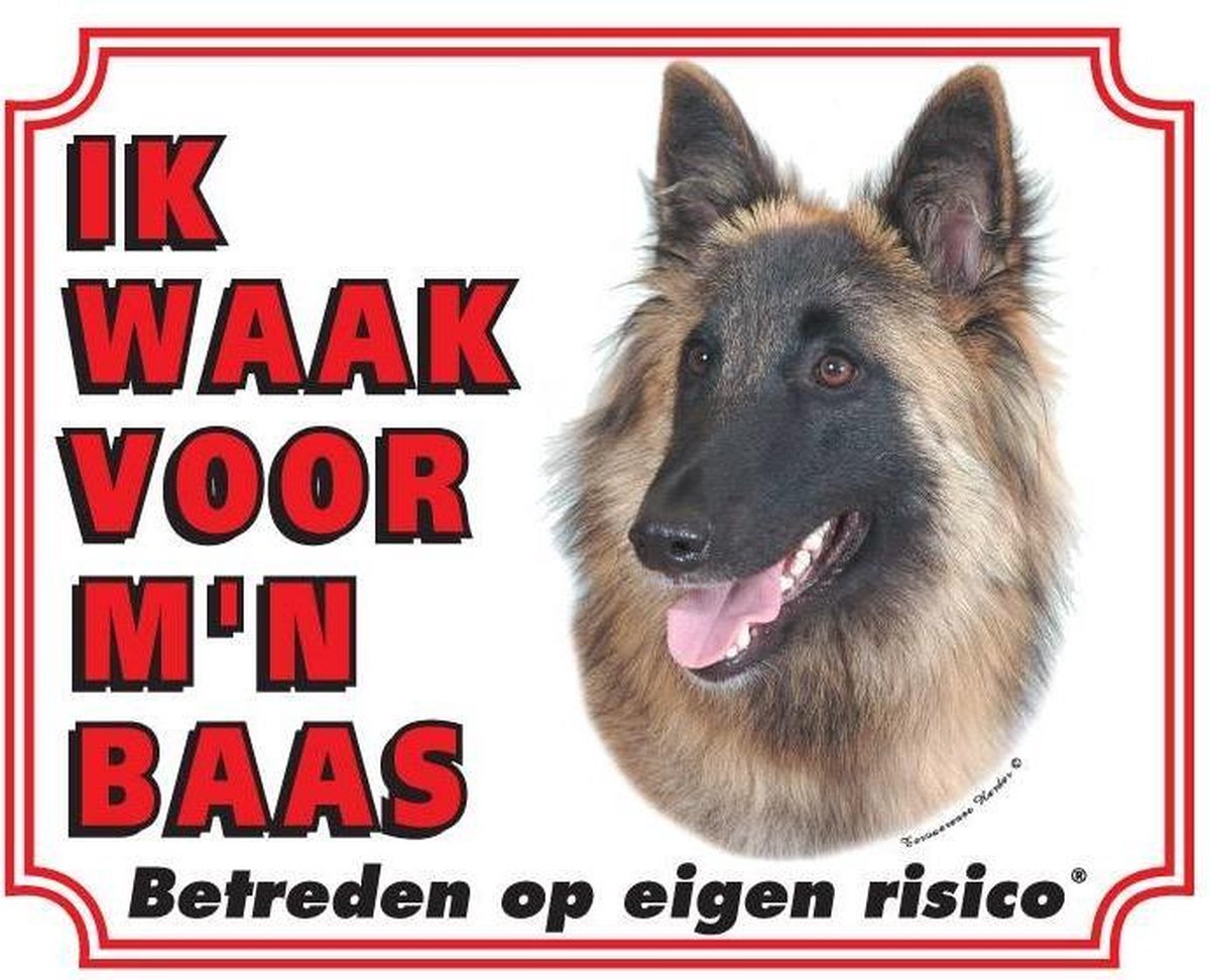 Tervuerense Herder Waakbord - Ik waak voor mijn