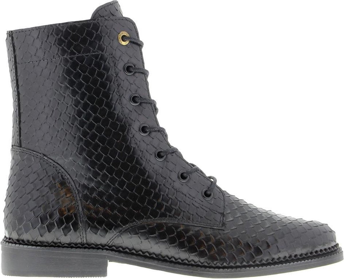 Tango | Pleun cartel 12-g shiny black boot - black sole | Maat: 40