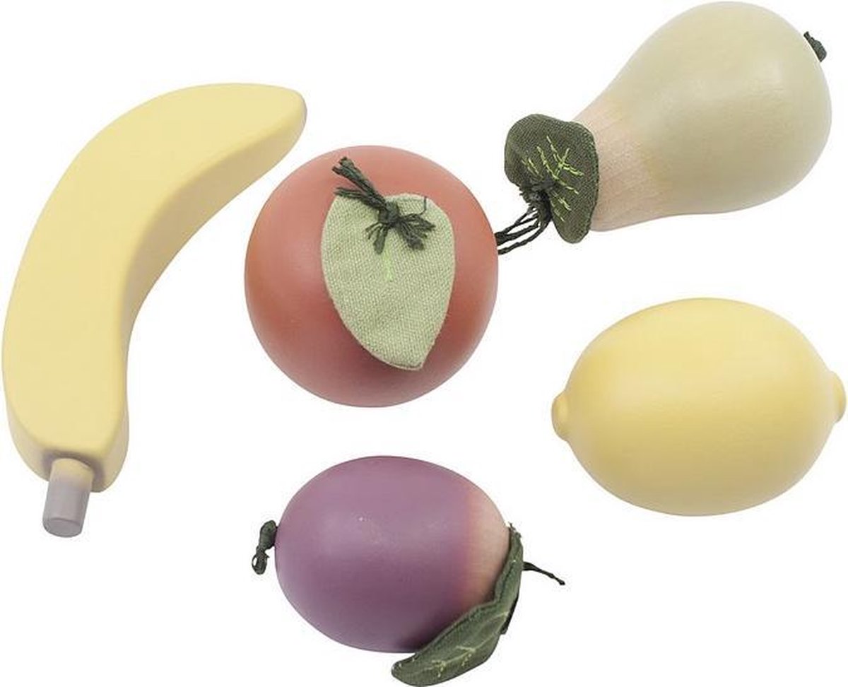 Sebra houten fruit in netje