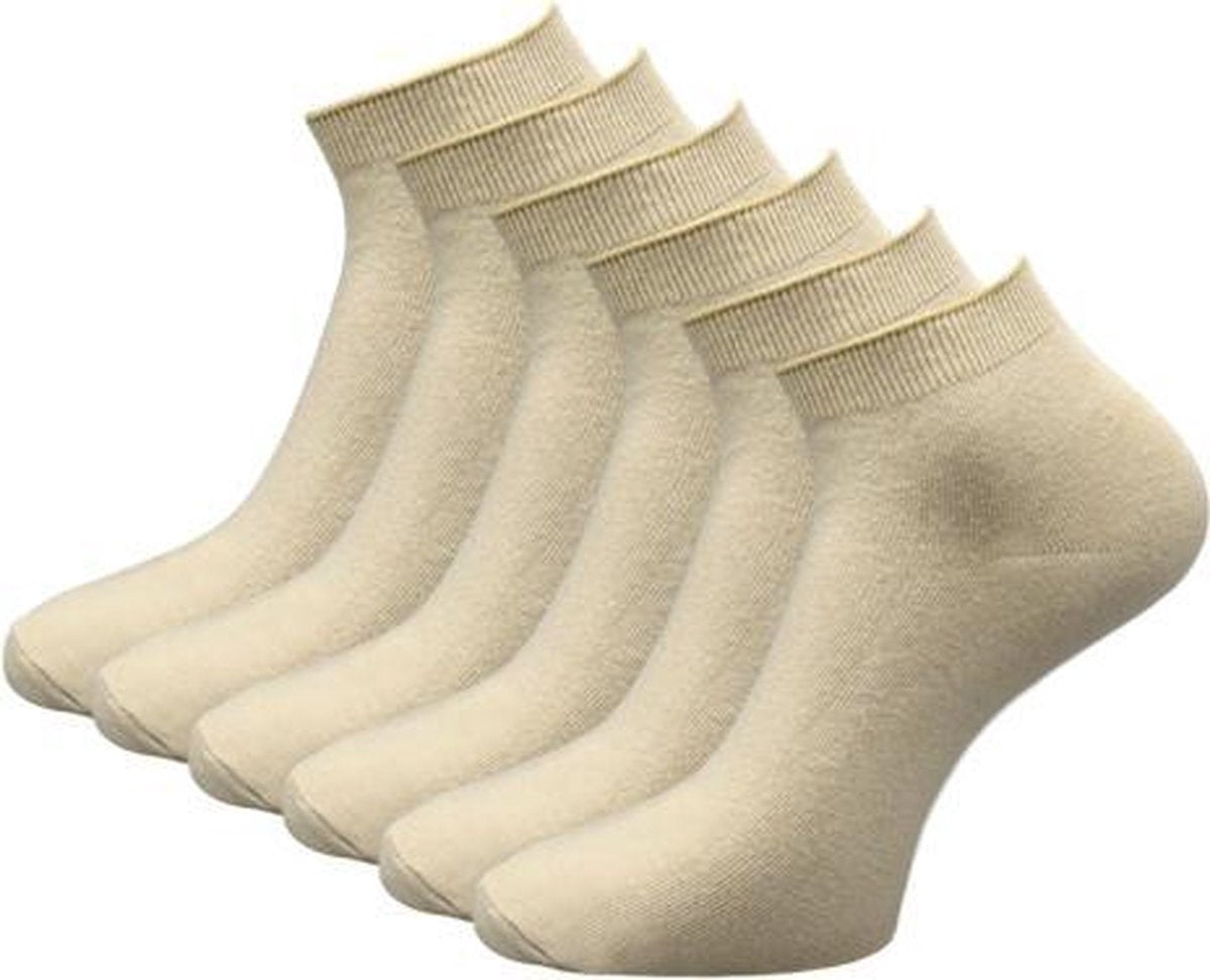 6 paar Merkloos Multipack Heren Sneakersokken - 39-42