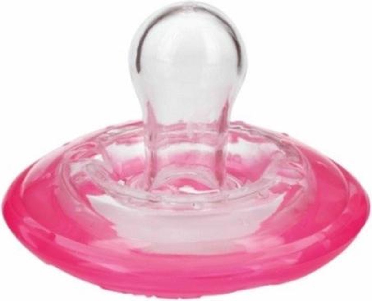 Nuby Natural Flex Fopspeen Siliconen Junior 12 Cm Roze