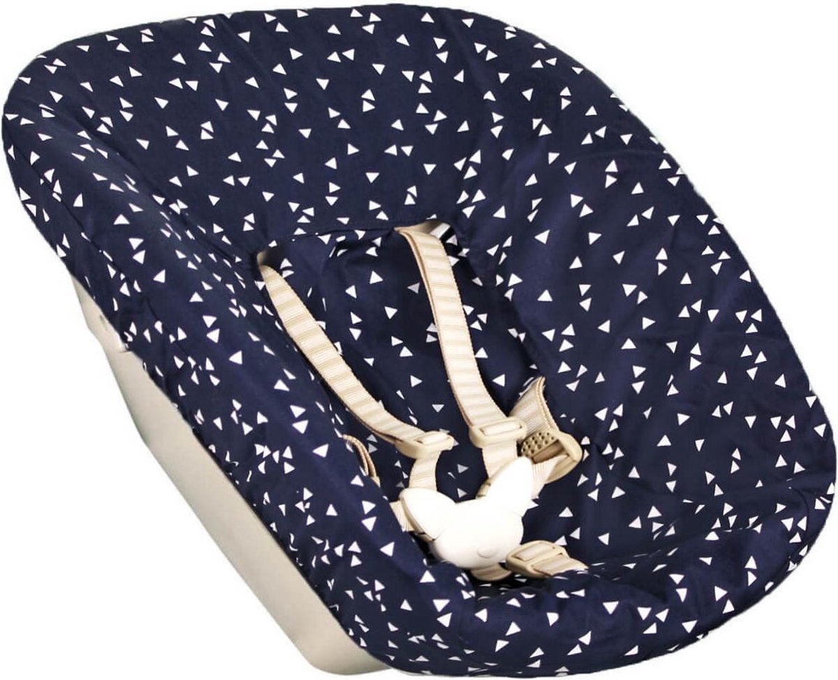 Ukje Stokke Newborn Hoes voor TrippTrapp - Blauw driehoekje