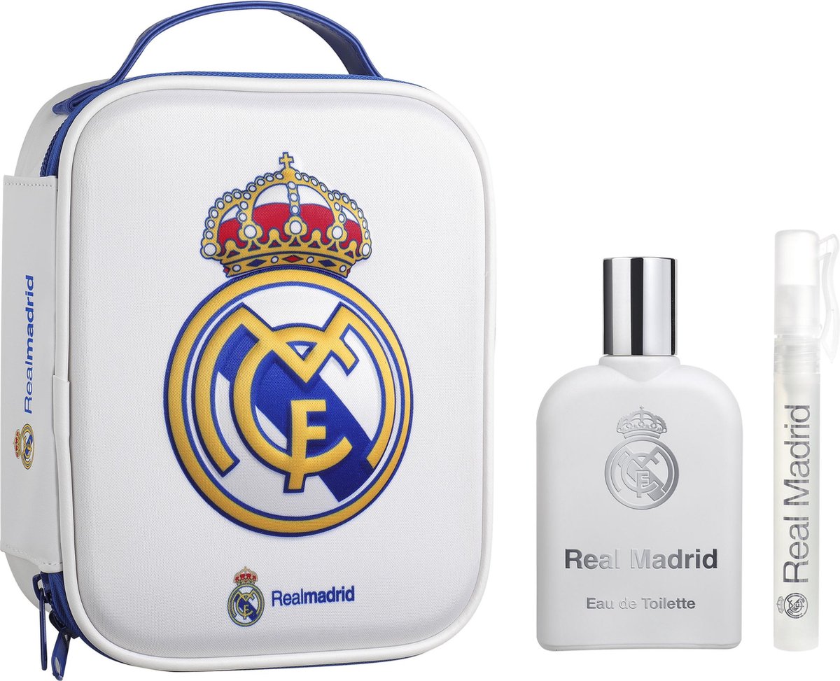 Real Madrid Eau De Toilette Spray 100ml Set 3 Pieces 2019