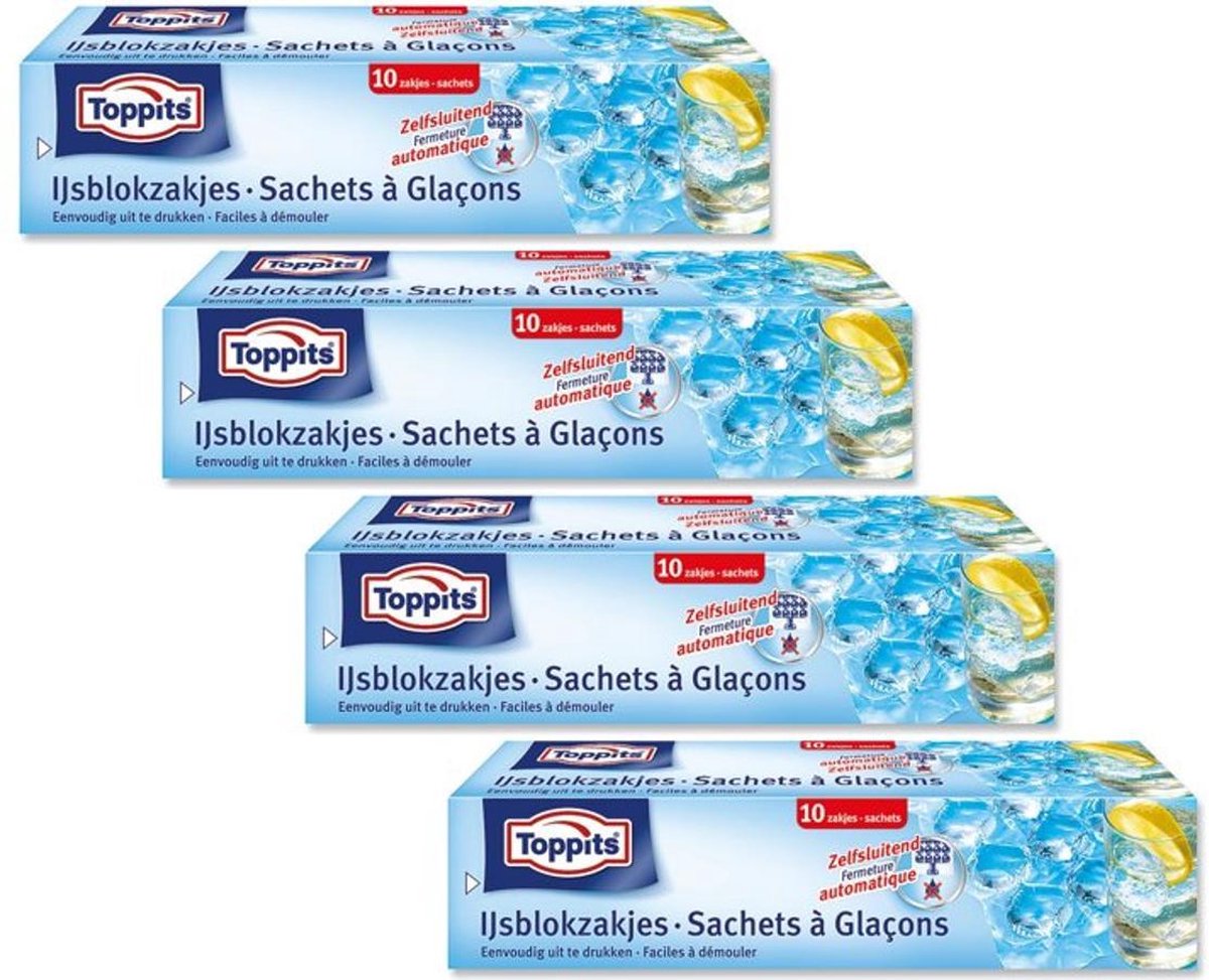 Toppits - Ijsblokzakjes - 40 zakjes (4x10)
