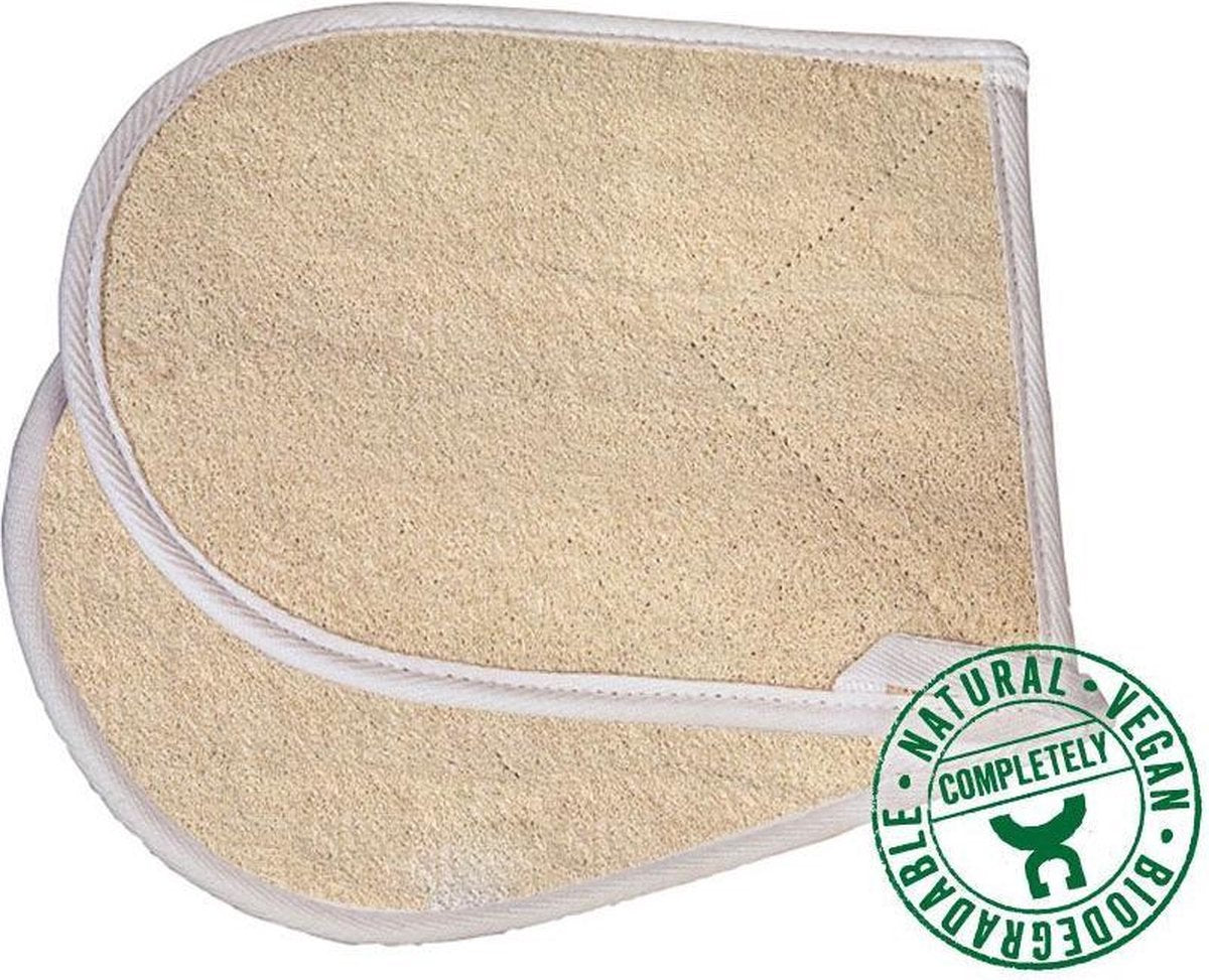 Massage handschoen Loofah fijn èn grof