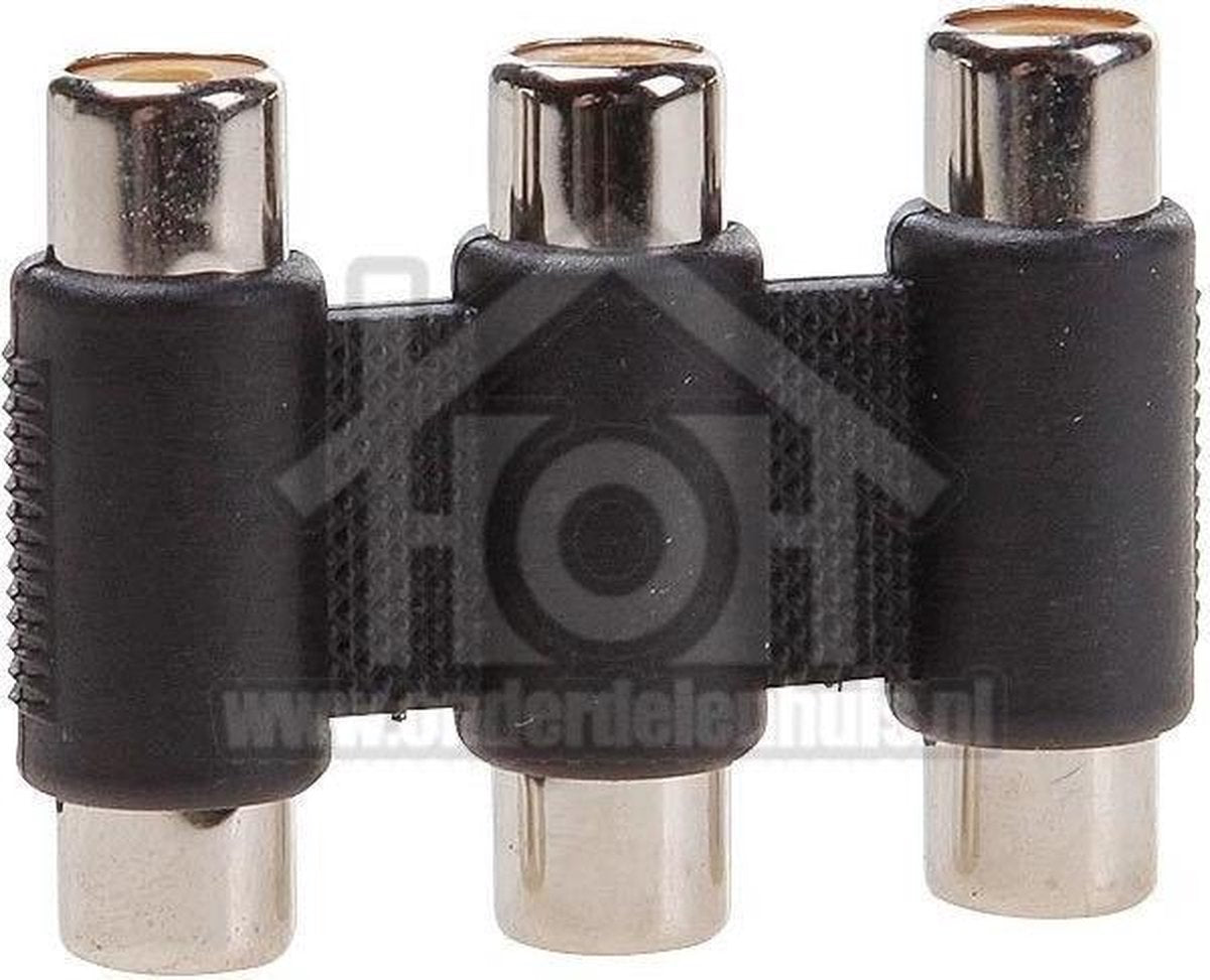 Tulp Adapter 3x Contra RCA Female - 3x Contra RCA Female