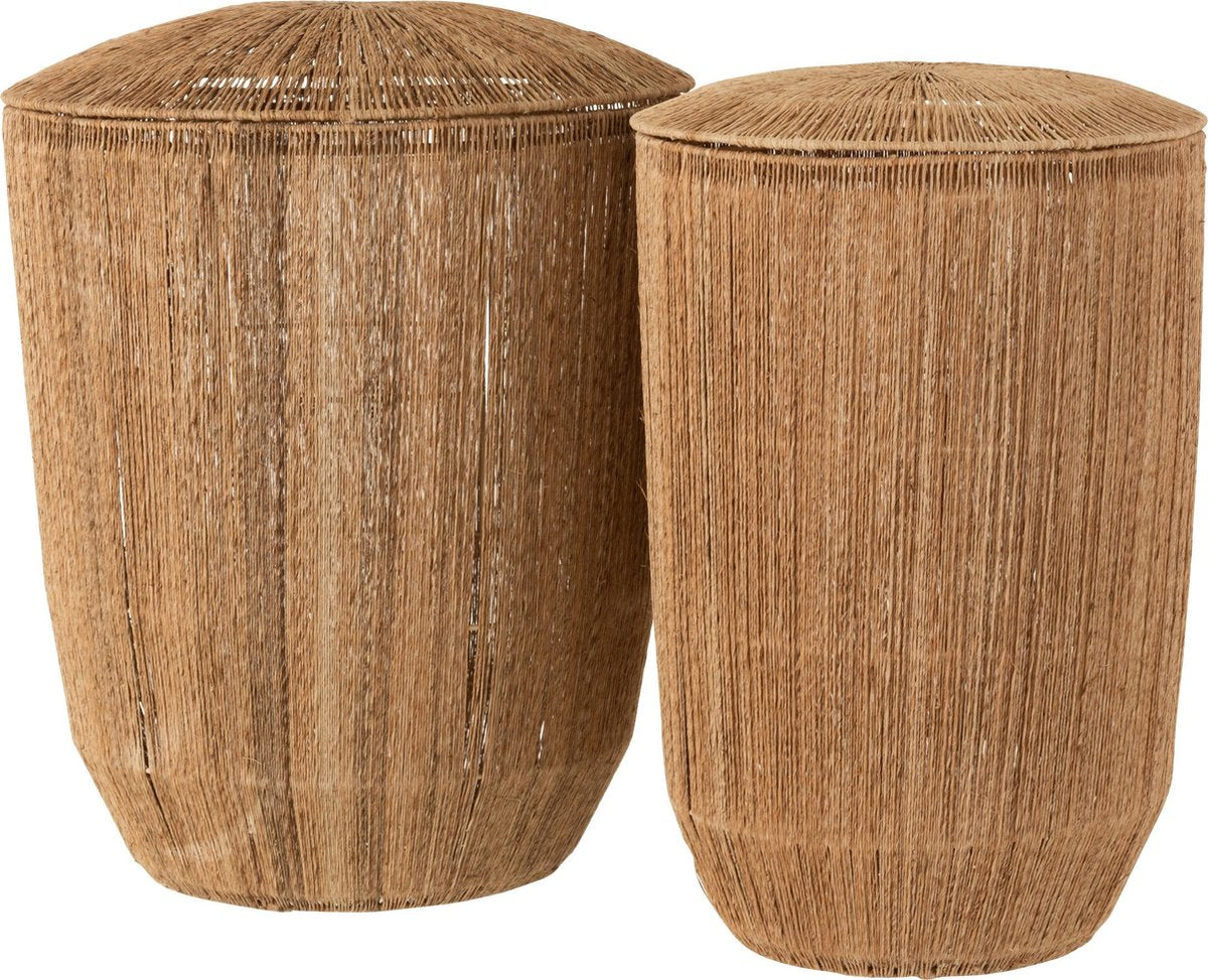 J-Line Set 2 Manden Dantya Lang Jute Naturel