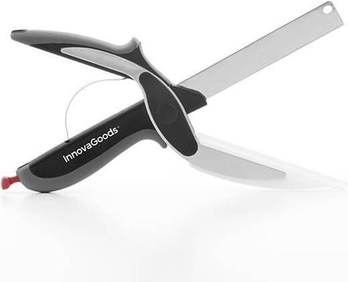 InnovaGoods Keuken Mes/Schaar In 1 - Gemakkelijk Groenten snijden - Ideale Keukenhulp