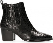 Van Dalen  - Chelsea Laarsje Met Hak Leer - Womens - Black - 40