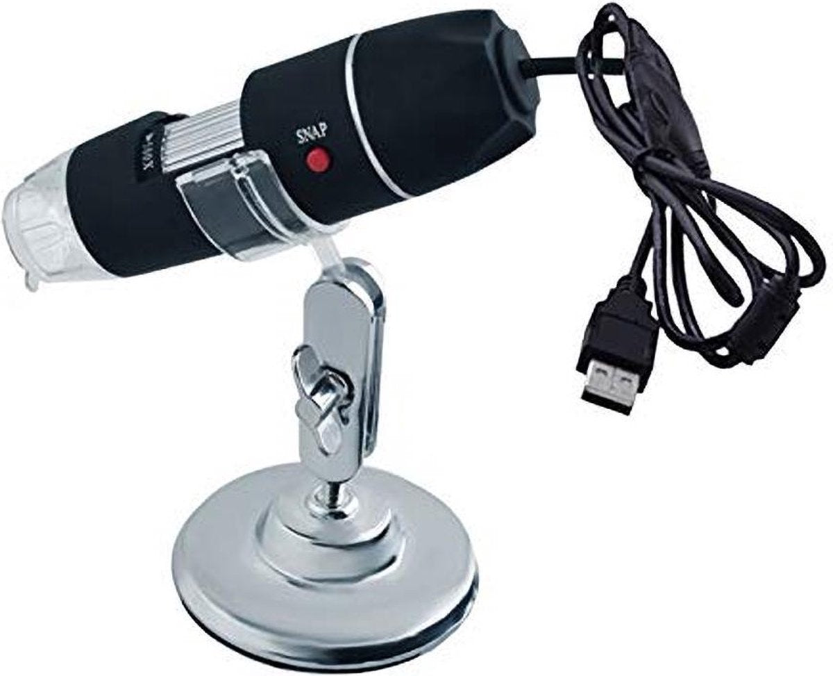 Digitale USB Microscoop - Microscoop Camera - 50-500 X Vegroting – Instelbaar - Met 8x LED Verlichting