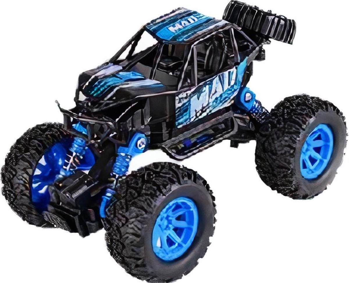 Climbing Cars Auto Crawler Jongens 17 Cm Staal Zwart/blauw
